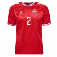 Camiseta Dinamarca Joachim Andersen #2 Primera Equipación Replica Eurocopa 2024 mangas cortas